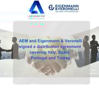 AEM ﻿and Eigenmann & Veronelli signed a distribution agreement covering Italy, Spain, Portugal and Turkey