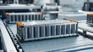 Image of battery pack in manufacturing