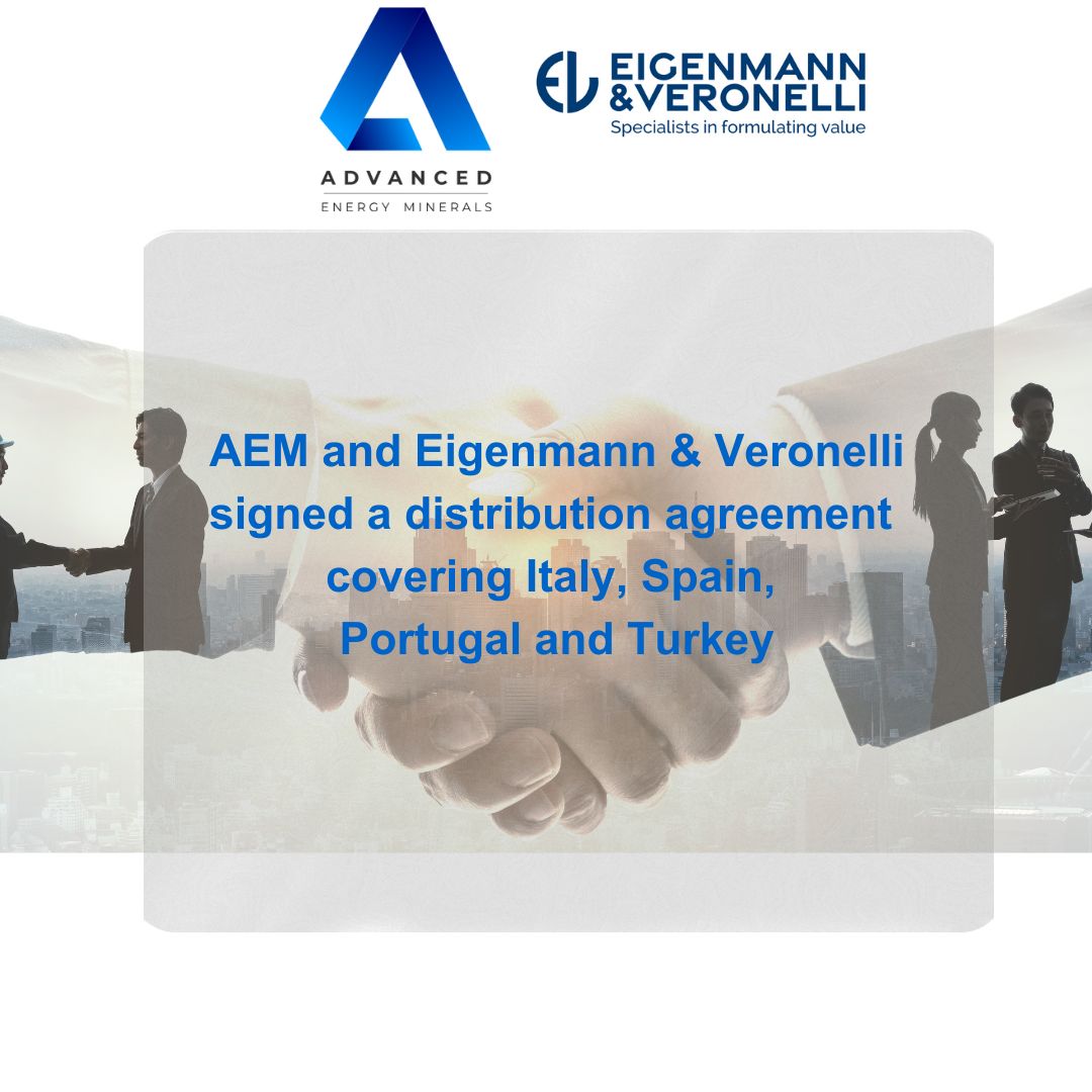 AEM ﻿and Eigenmann & Veronelli signed a distribution agreement covering Italy, Spain, Portugal and Turkey