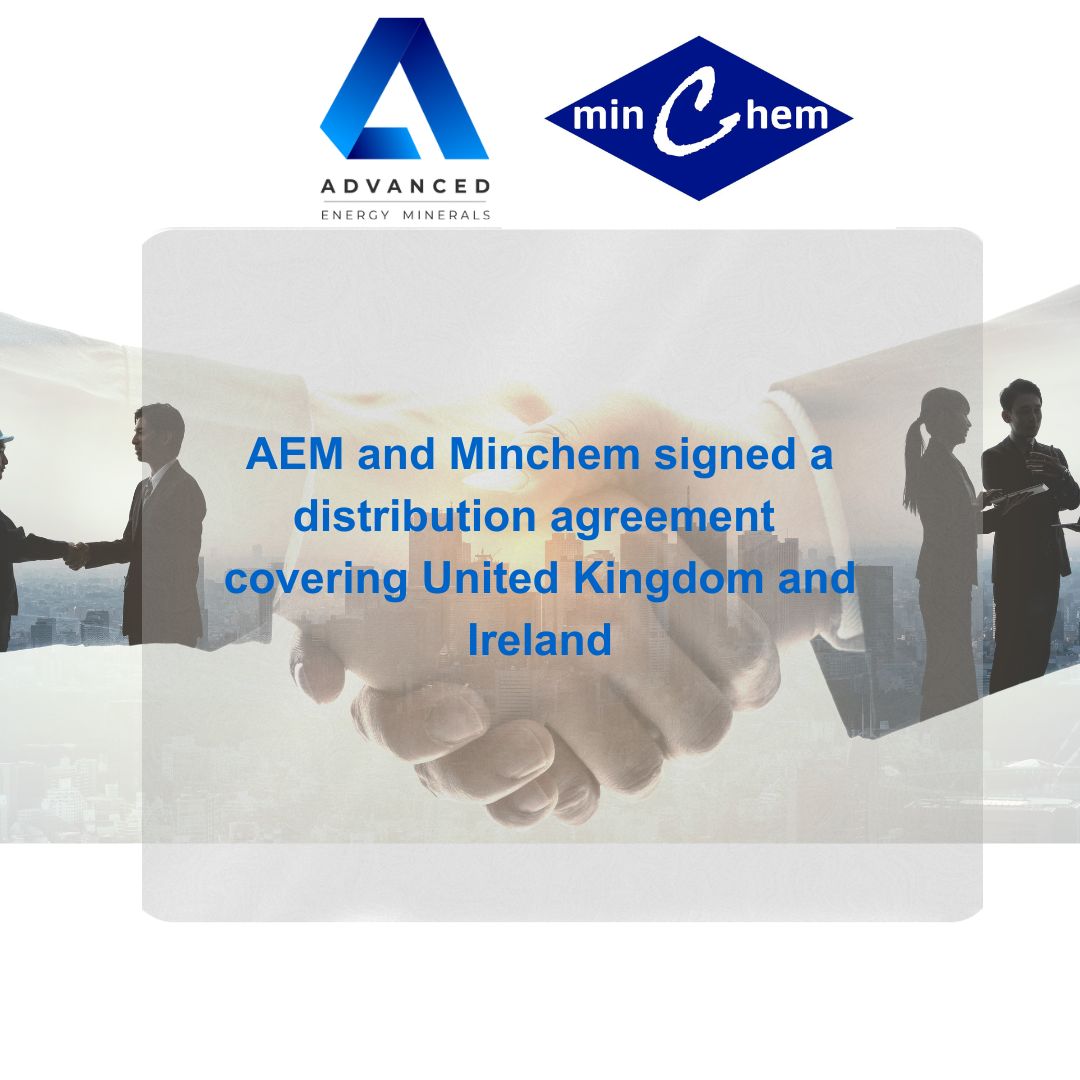 AEM and Minchem signed a distribution agreement covering United Kingdom and Ireland